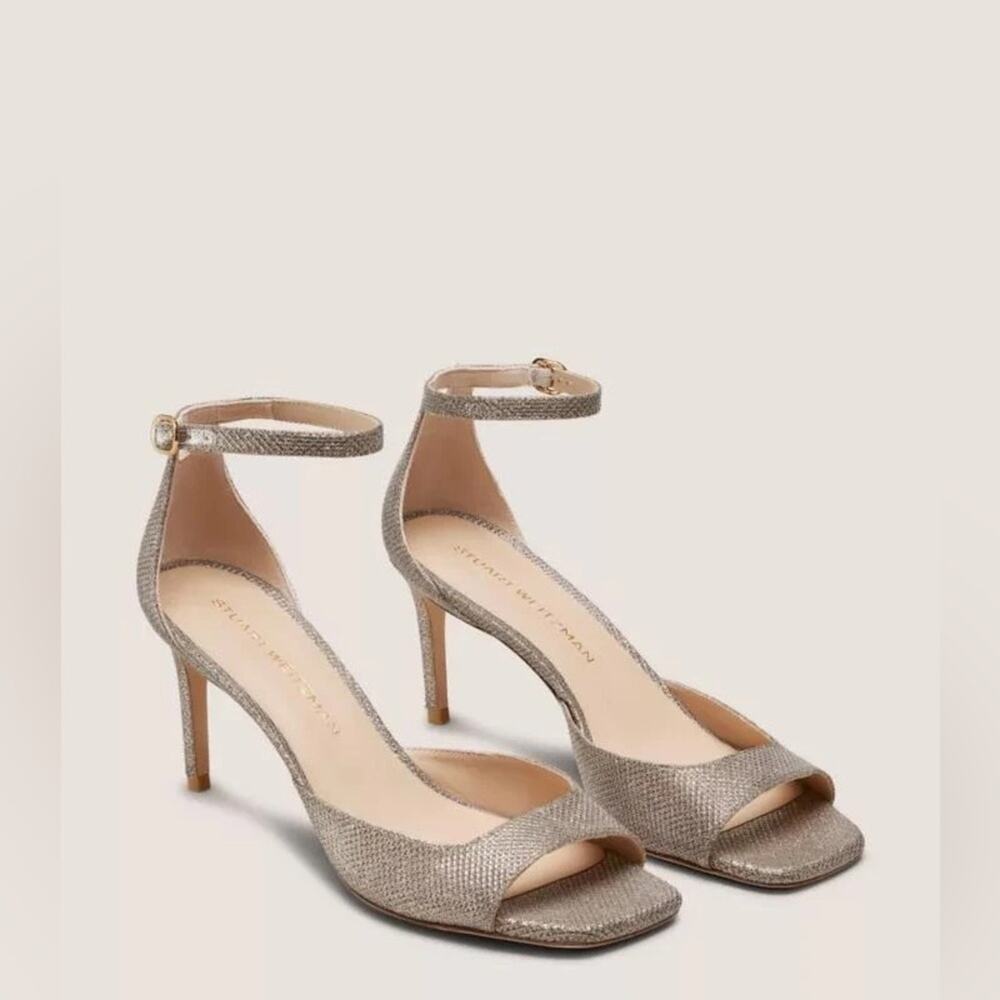 NEW Stuart Weitzman Women's Nudistia 75 Sandal Pump Heels US 8.5